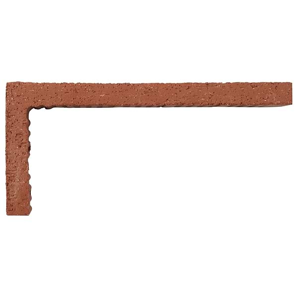 Brownstone Red 2x7 Textured Wire Cut Clay Thin Brick Corner