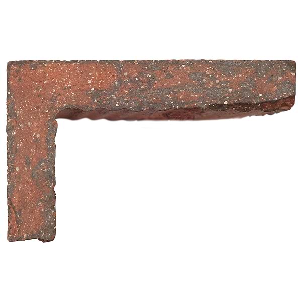 Brownstone Flashed Red 2x7 Textured Wire Cut Clay Thin Brick Edge Cap