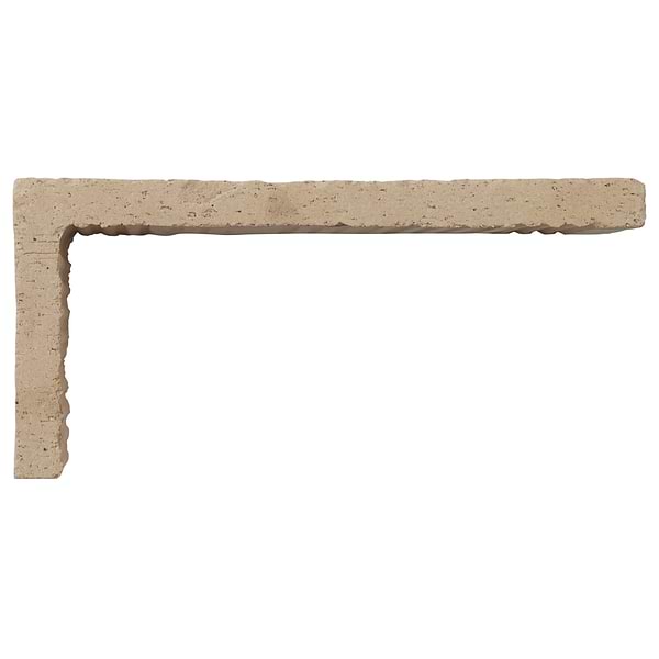 Brownstone Gray 3x7 Tumbled Wire Cut Clay Corner Thin Brick Tile