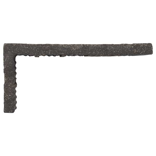 Brownstone Charcoal Black 3x7 Tumbled Wire Cut Clay Corner Thin Brick Tile