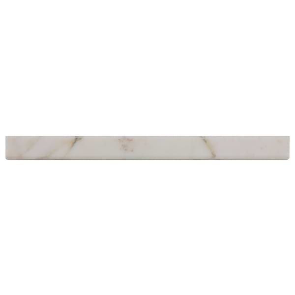 Calacatta Monet 1x12 Honed Marble Pencil Trim