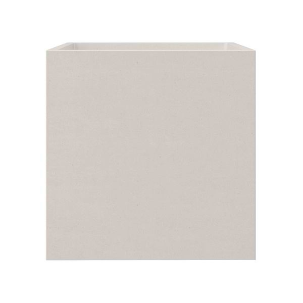 Kuba Mocha Cream 14" Concrete Square Floating Sink by mudd.concrete