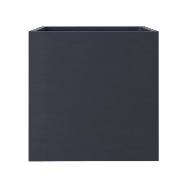 Kuba Midnight Black 14" Concrete Square Floating Sink by mudd.concrete