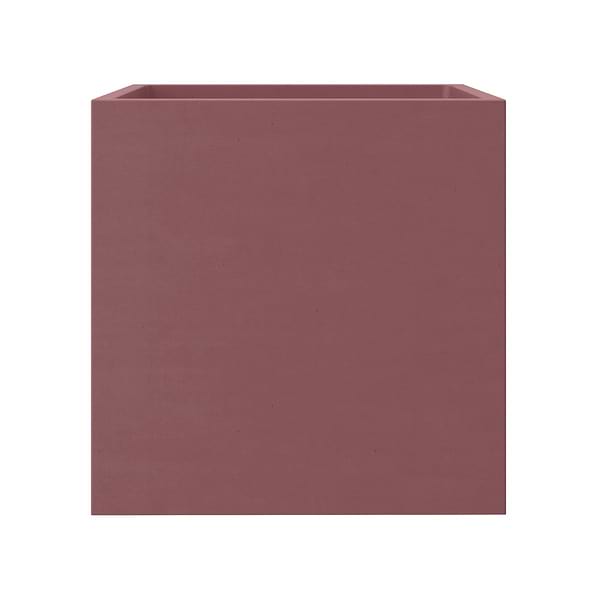 Kuba Berry Pink 14" Concrete Square Floating Sink by mudd.concrete