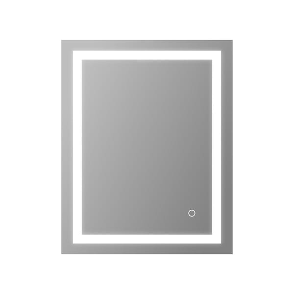 Estra Silver 24x30" Rectangle LED Mirror in Silver, View 2, open zoomed image