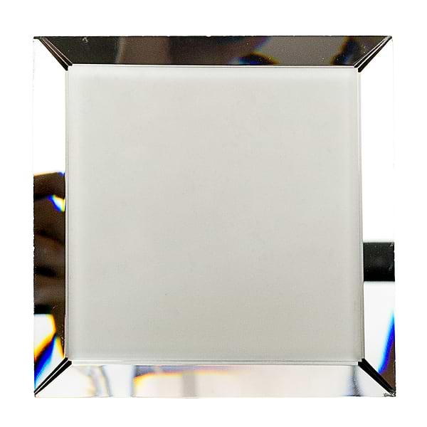 Dark Gray Beveled 4x4 Mirror Tile