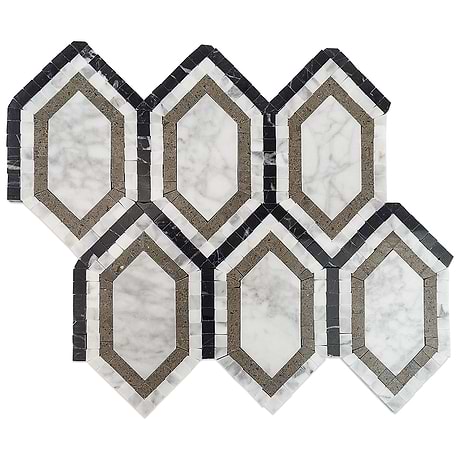 Waterjet Marble Tile for Backsplash,Kitchen Floor,Kitchen Wall,Bathroom Floor,Bathroom Wall,Shower Wall,Shower Floor,Outdoor Wall,Commercial Floor