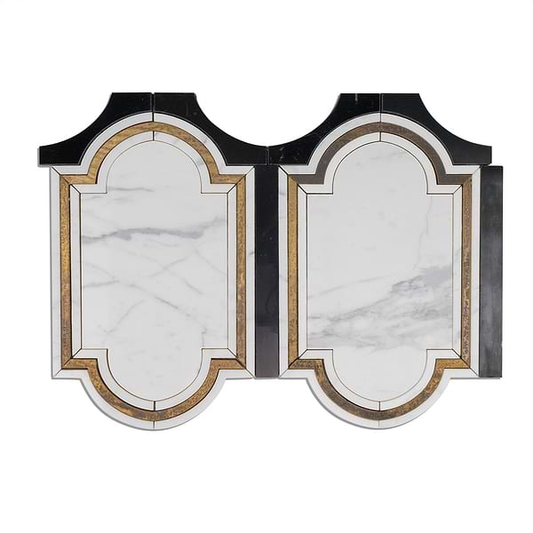 Inara Cavalier Brass And Marble Tile