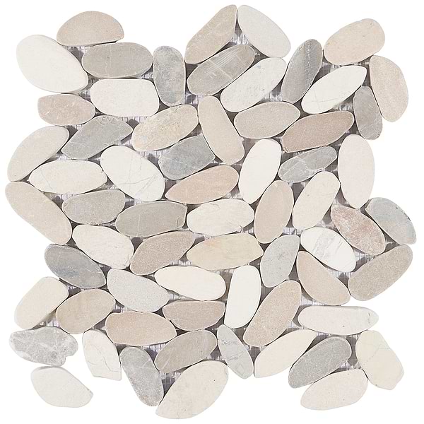 Nature Lombok Flat Oval Pebble Mosaic
