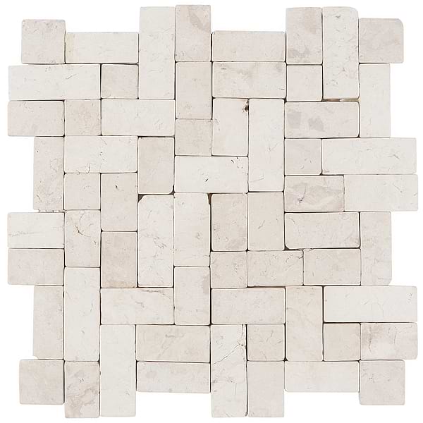 Nature White Antique Pebble Mosaic