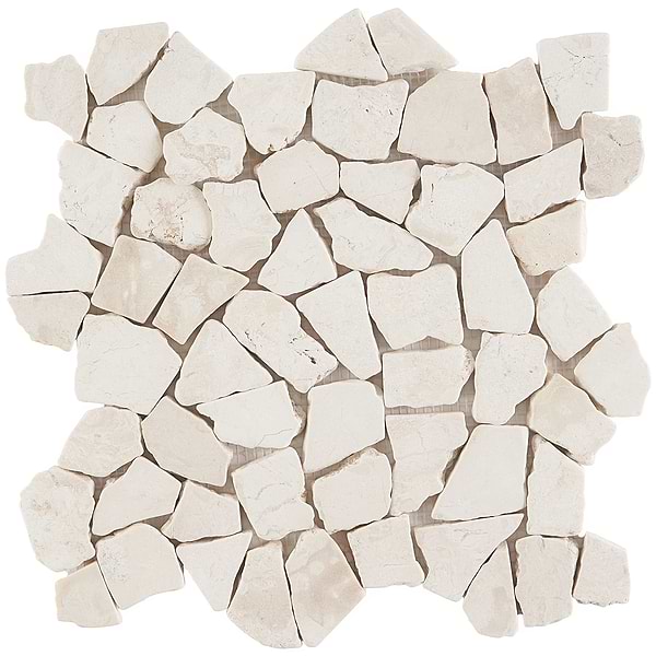 Nature WhiteTumbled Pebble Mosaic