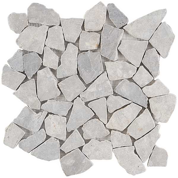 Nature Gray Tumbled Pebble Mosaic