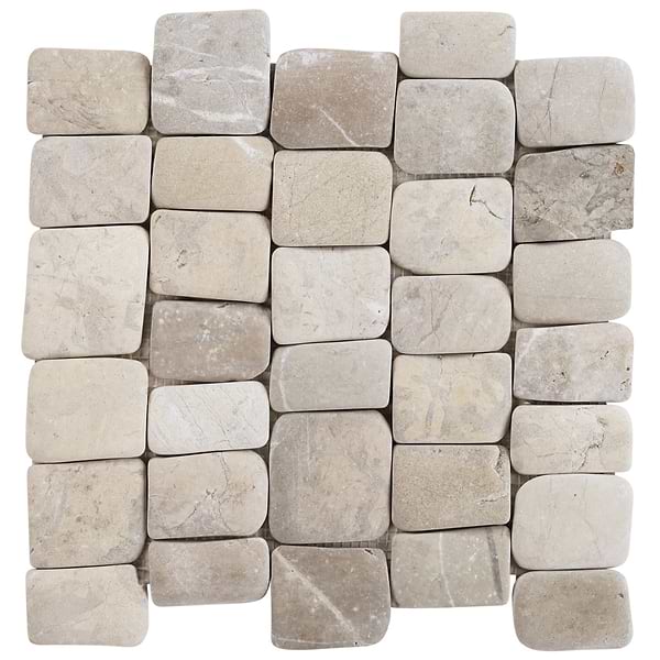 Nature Pathway Pram Gray 2" Natural Stone Mosaic Tile