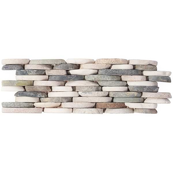 Nature Raja Ampat Stacked Pebble Mosaic