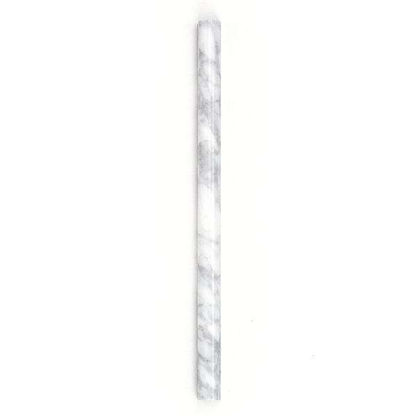 PENCIL WHITE CARARRA3/4X12 MARBLE