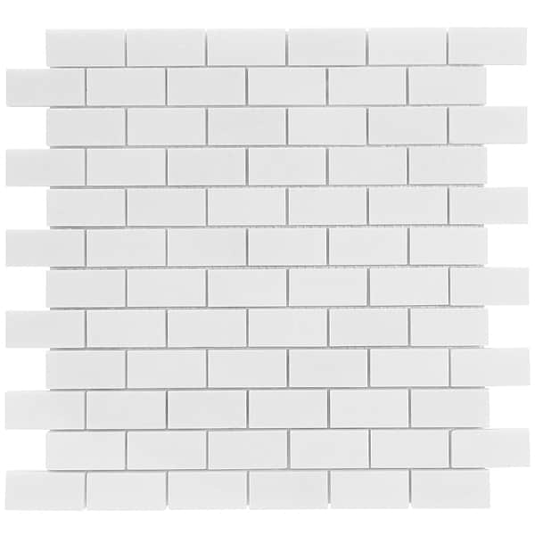 White Thassos 1x2 Polished Marble Tile