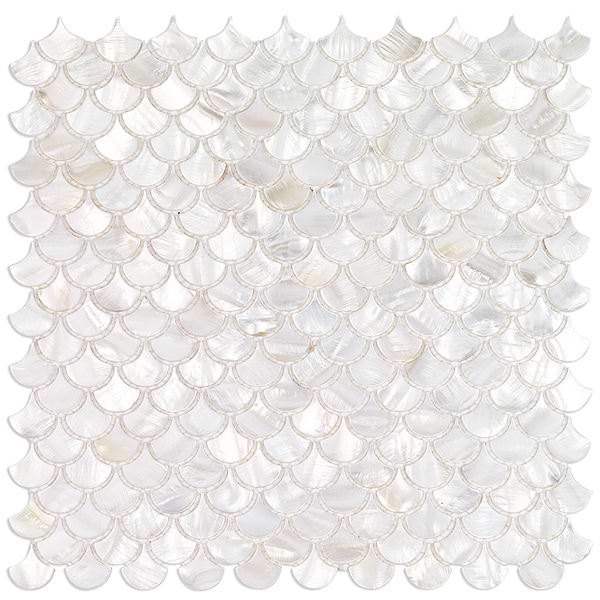 Oyster White Pearl Shells Tile