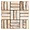 Fossil Basketweave 1x4 Petrified Stone Mosaic
