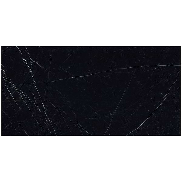 TileBarXL Marmi Slim Black Marquina 60"x120" Polished Porcelain Slab