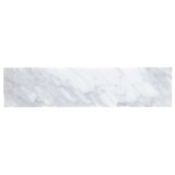 Brushed Stone Carrara White 2x8 Brushed Marble Subway Tile