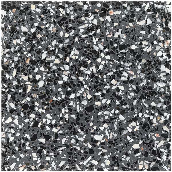 True Terrazzo Domino Gray 16x16 Polished Terrazzo Tile