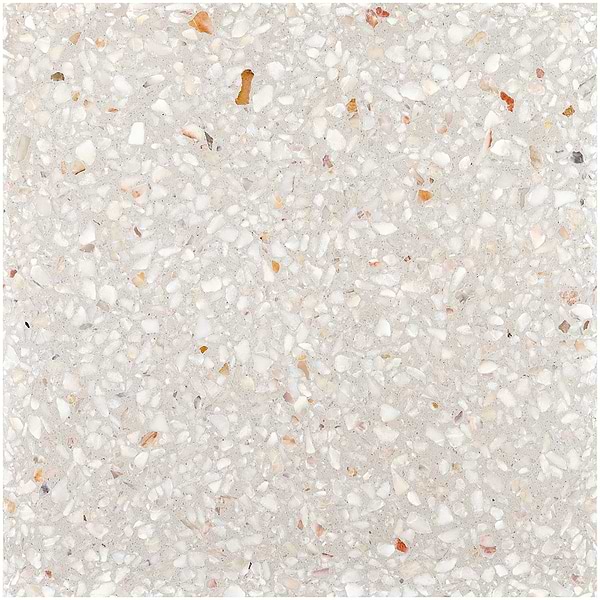True Terrazzo Dove Gray 16x16 Polished Terrazzo Tile
