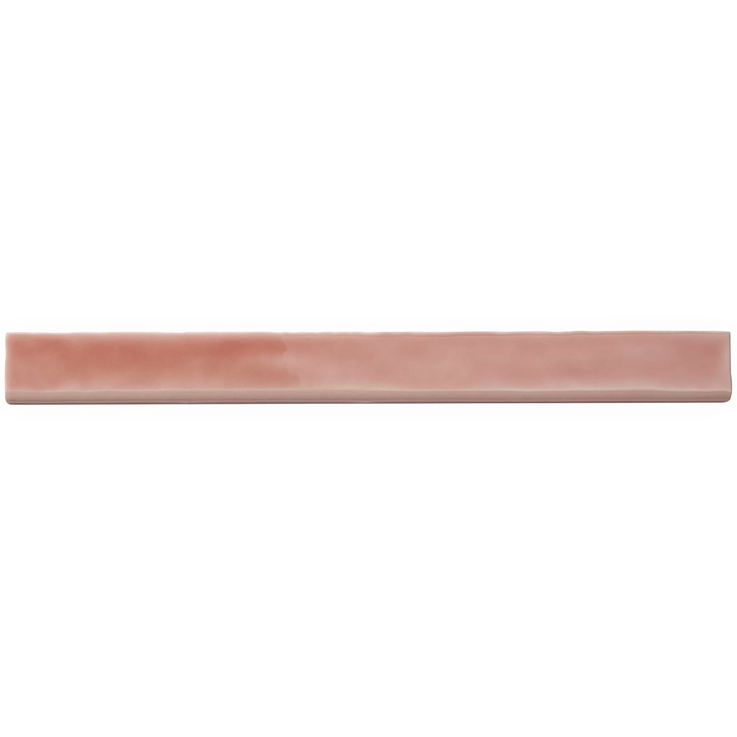 Carolina Coral Pink 2x20 Polished Ceramic Bullnose