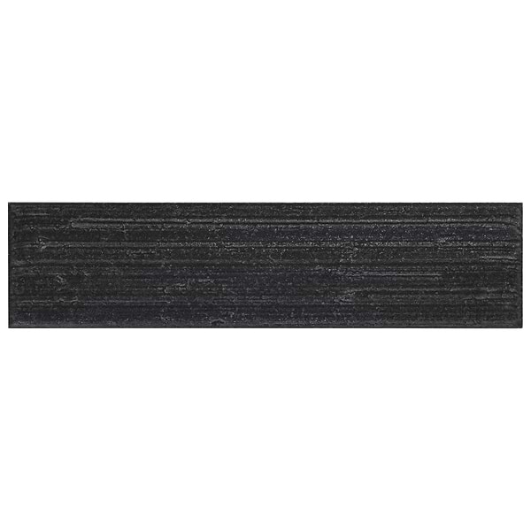 Charlotte Charcoal Black 3x10 Textured Matte Ceramic Subway Tile