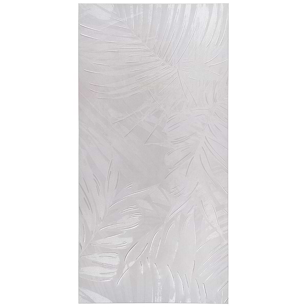 Monet Cotton Garden White 24x48 Artisan Decor Matte Porcelain Wall Tile