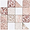 Elizabeth Sutton Artem Flamingo Terracotta Pink 3x3 Polished & Honed Marble and Terrazzo Mosaic Tile
