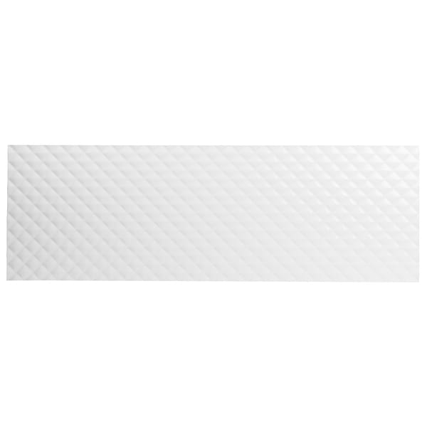 Reverb Pillowed White 12x36 3D Glossy Ceramic Tile