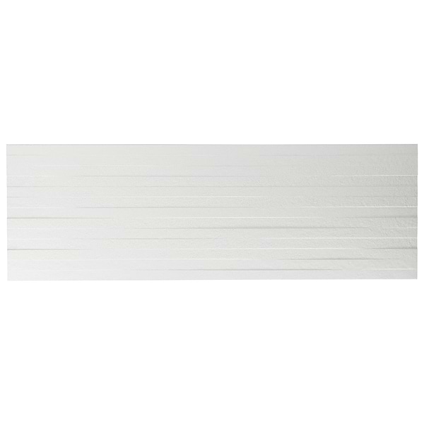Reverb Multilevel White 12x36 3D Matte Ceramic Tile