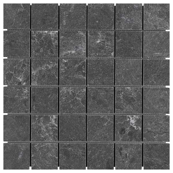 ZenTech Graphite Gray 2x2 Matte Porcelain Mosaic Tile