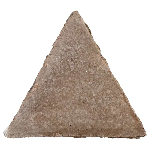Terra Villa Gray 6" Triangle Matte Presealed Genuine Terracotta Tile