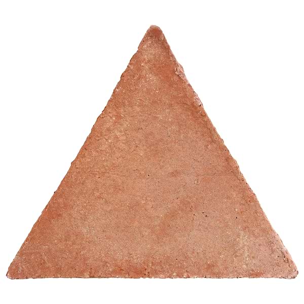 Terra Villa Red 6" Triangle Matte Presealed Genuine Terracotta Tile