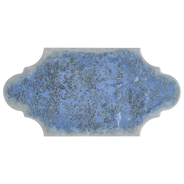 Adorno Arabesque Blue 6x10 Matte Porcelain Tile