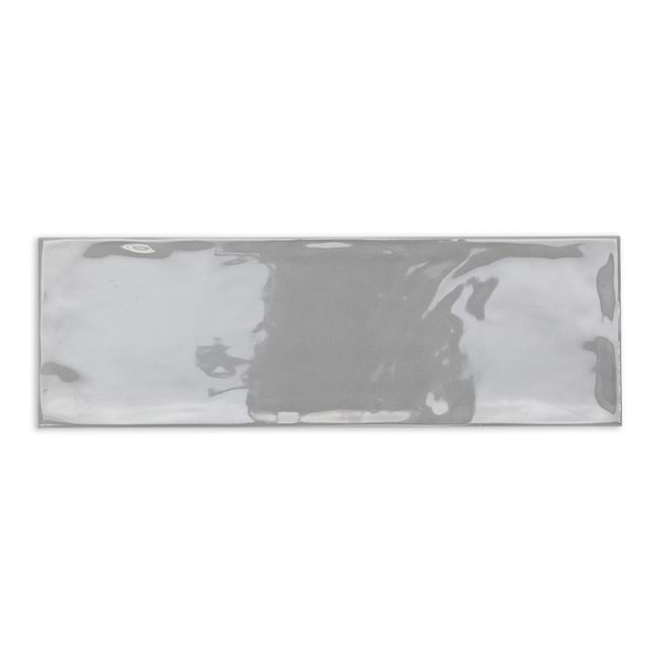 Santa Monica Gray 4X12 Polished Ceramic Subway Tile in Gray, View 2, open zoomed image
