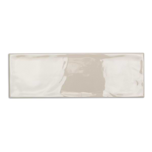 Santa Monica Ivory Beige 4X12 Polished Ceramic Subway Tile in Ivory, View 2, open zoomed image