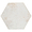 Kalay White 9" Hexagon Polished Porcelain Tile