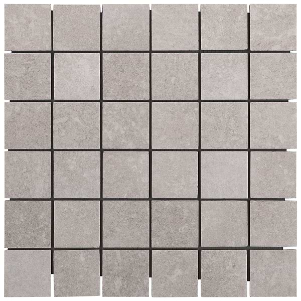 Stoneside Linen Warm Gray 2x2 Porcelain Matte Mosaic Tile