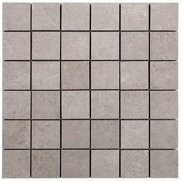 Stoneside Pearl Gray 2x2 Porcelain Matte Mosaic Tile