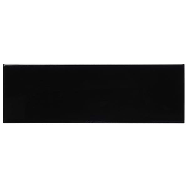 Park Hill Black 4x12 Polished Porcelain Tile