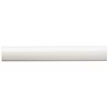 Park Hill Monumental Mist Polished Porcelain 1/4 Round Bullnose; in Natural White Porcelain; for Backsplash, Bathroom Wall, Kitchen Wall, Outdoor Wall, Pool Tile, Shower Wall, Wall Tile