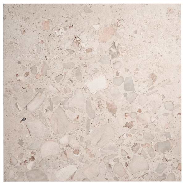 Piccoli Grande Sand Beige 36x36 Terrazzo Look Semi-Polished Porcelain Tile