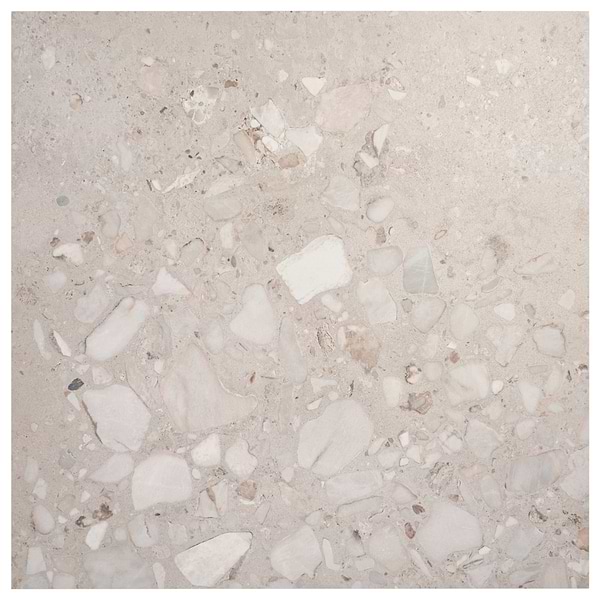 Piccoli Grande Warm Gray 36x36 Terrazzo Look Semi-Polished Porcelain Tile