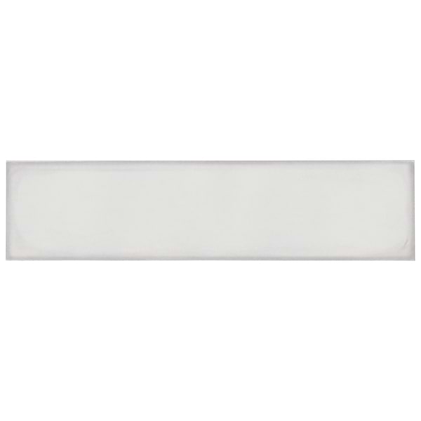 Stacy Garcia ArtBlock Bianco White 4x16 Glossy Porcelain Tile
