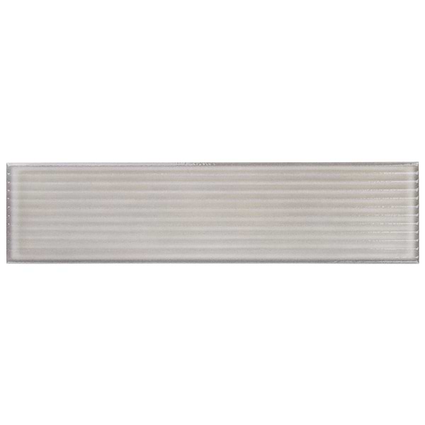 Stacy Garcia ArtBlock Grigio Gray 4x16 Fluted Glossy Porcelain Tile