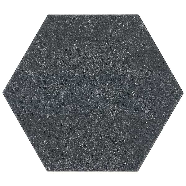 Texstone Antracita Dark Gray 9" Matte Porcelain Hexagon Tile