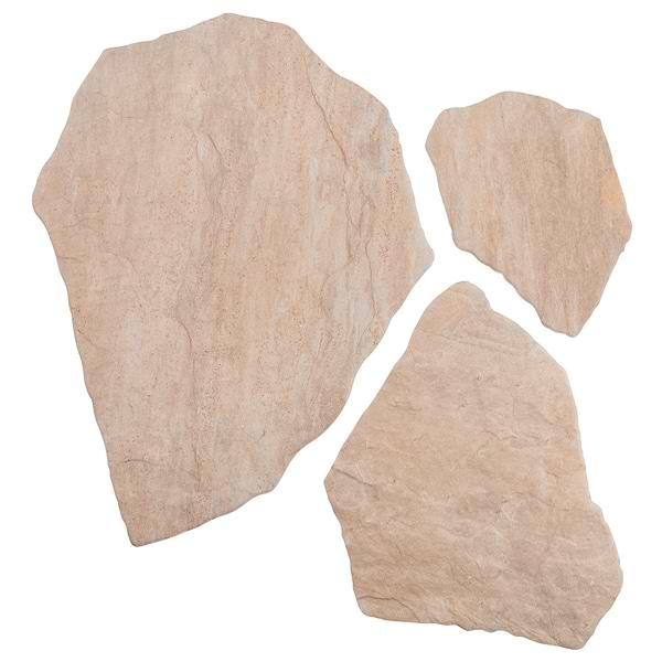 Pathstone Beige Textured Matte Porcelain Flagstone Tile