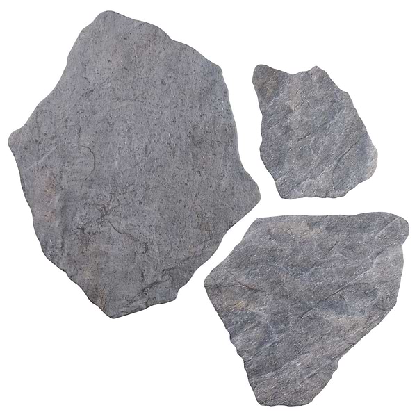 Pathstone Grafito Gray Textured Matte Porcelain Flagstone Tile